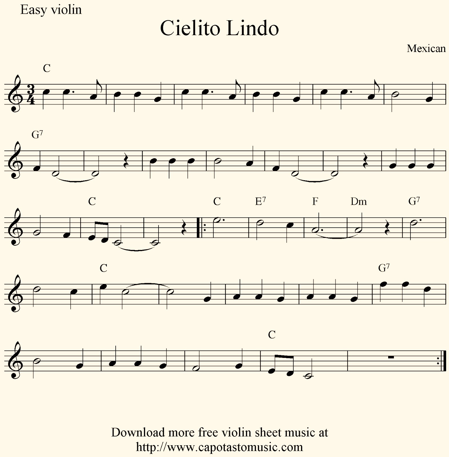 Xem bài viết Sheet nhạc bài Cielito Lindo ❤️ Chia sẻ Sheet nhạc bài Cielito...